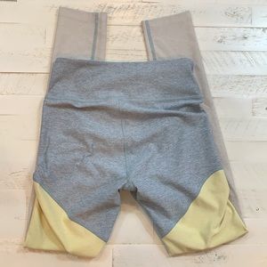 OUTDOOR VOICES Blue Yellow Gray Leggings XS